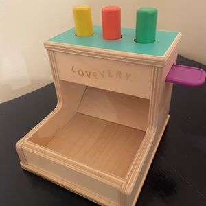 Lovevery wooden peg drop with pegs